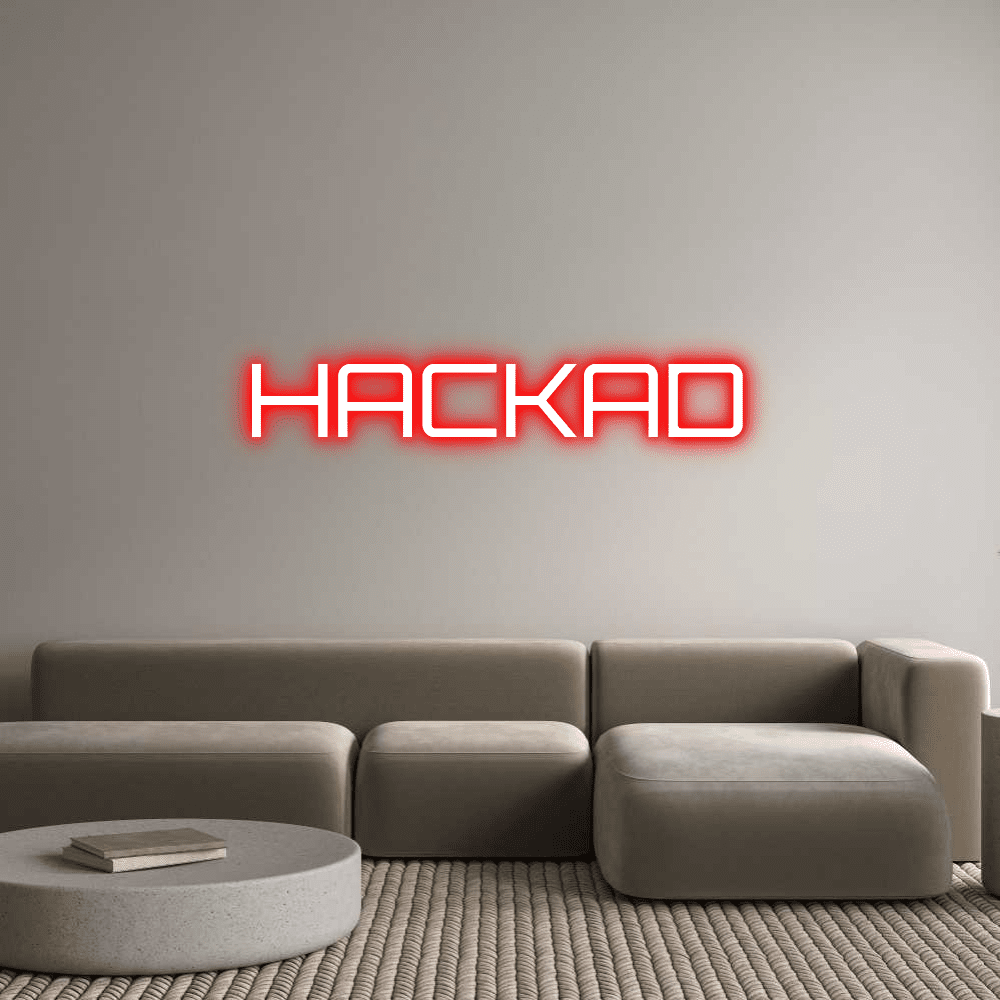 Custom Neon Sign Online Editor HACKAD - Planet Neon