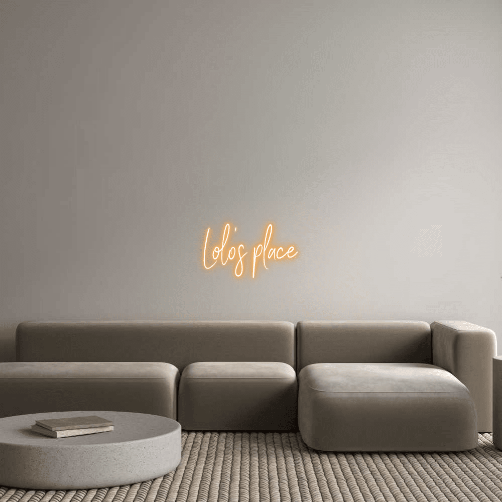 Custom Neon Sign Online Editor Lolo’s place - Planet Neon