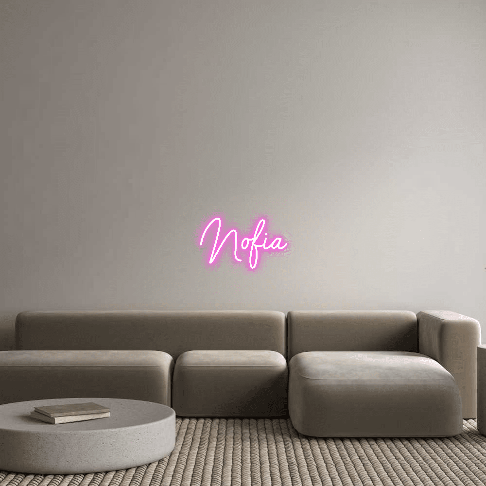Custom Neon Sign Online Editor Nofia - Planet Neon