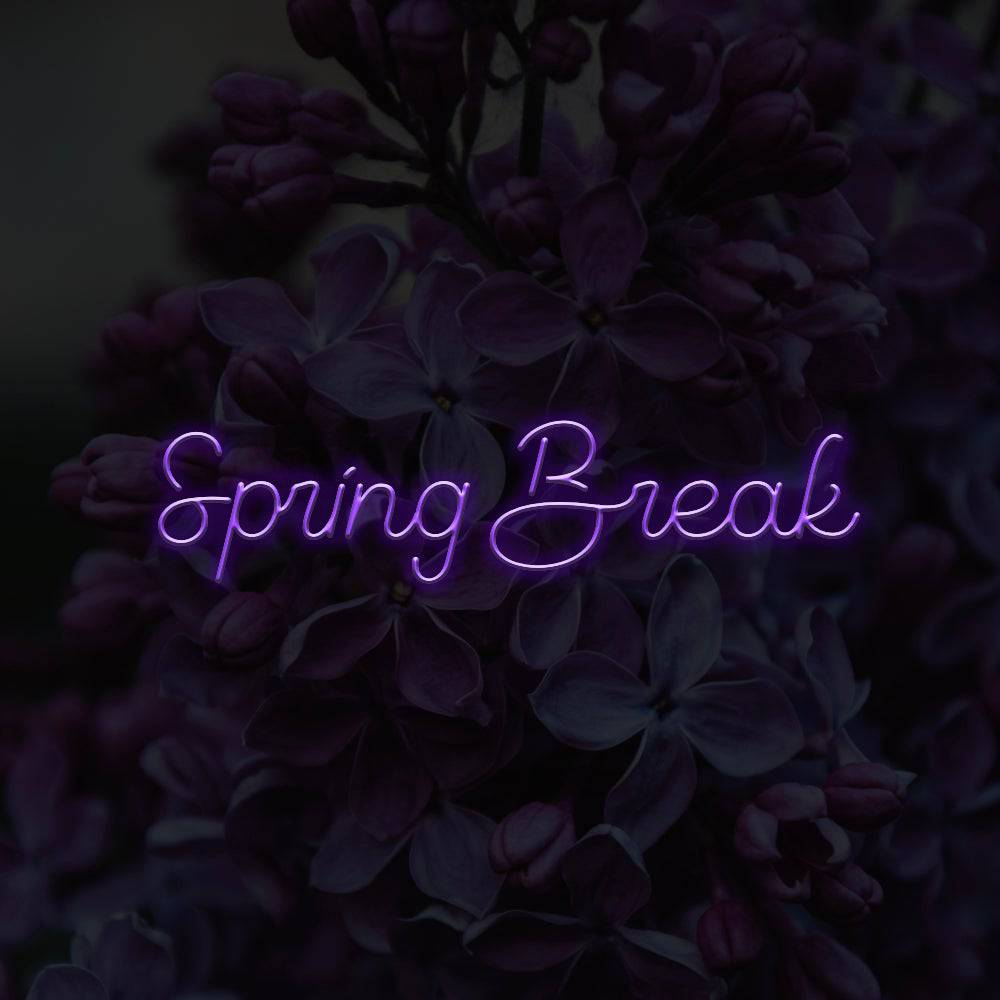 Spring Break LED Neon Sign - Made in London Neon Signs - Planet Neon