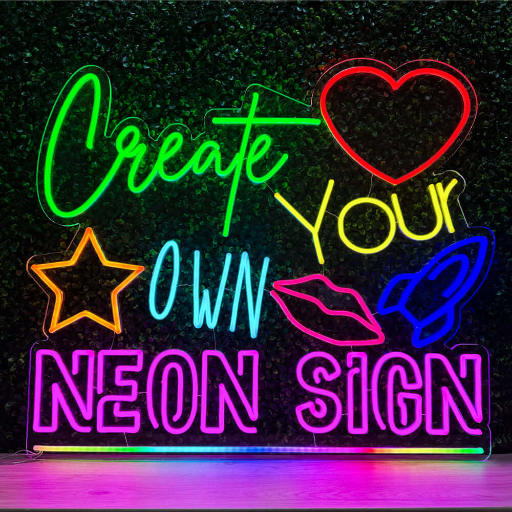 Anpassad neonskylt tillverkad i London | Onlineredaktör | Skapa ditt eget LED-neonljus - Planet Neon