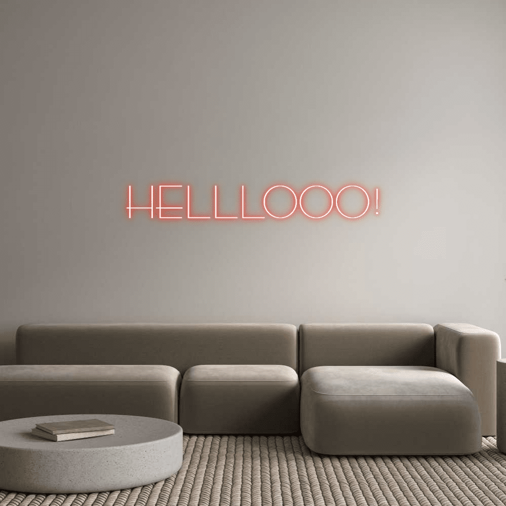 Custom Neon Sign Online Editor HELLLOOO! - Planet Neon