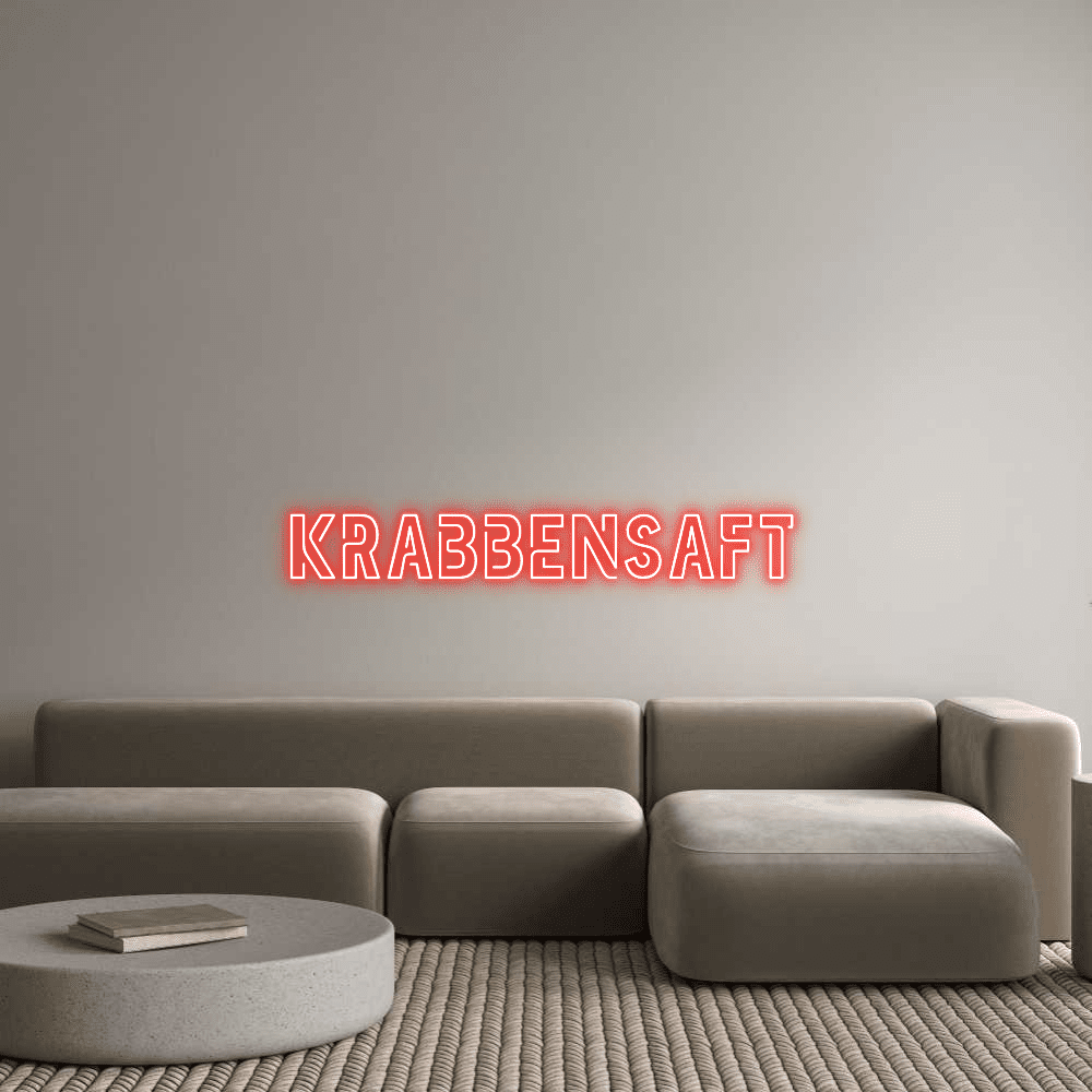 Custom Neon Sign Online Editor Krabbensaft - Planet Neon