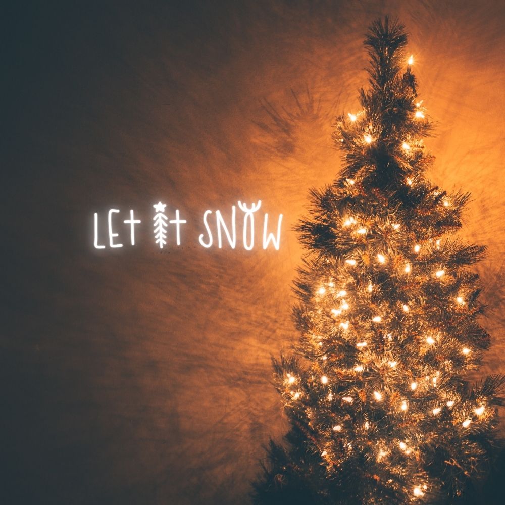 Let It Snow LED Neon Sign - Made in London Christmas Neon Signs - Planet Neon