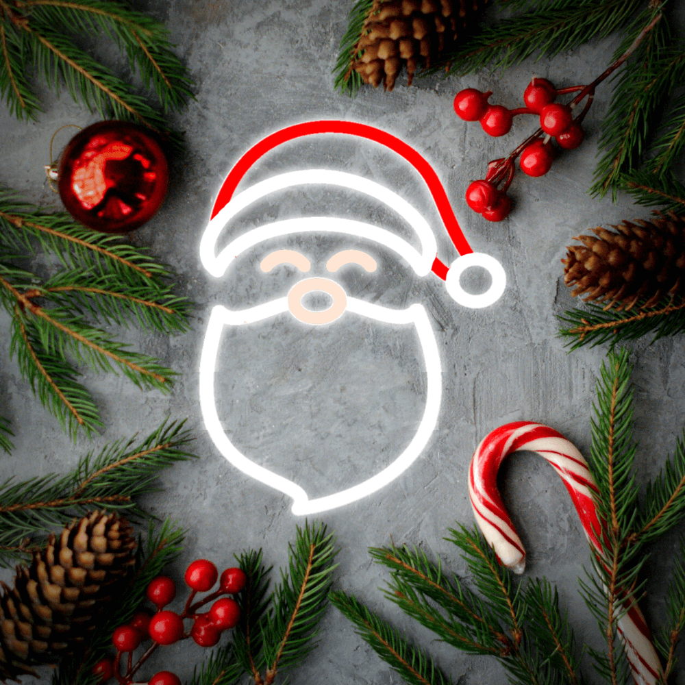 Santa Claus LED Neon Sign - Made in London Christmas Neon Signs - Planet Neon